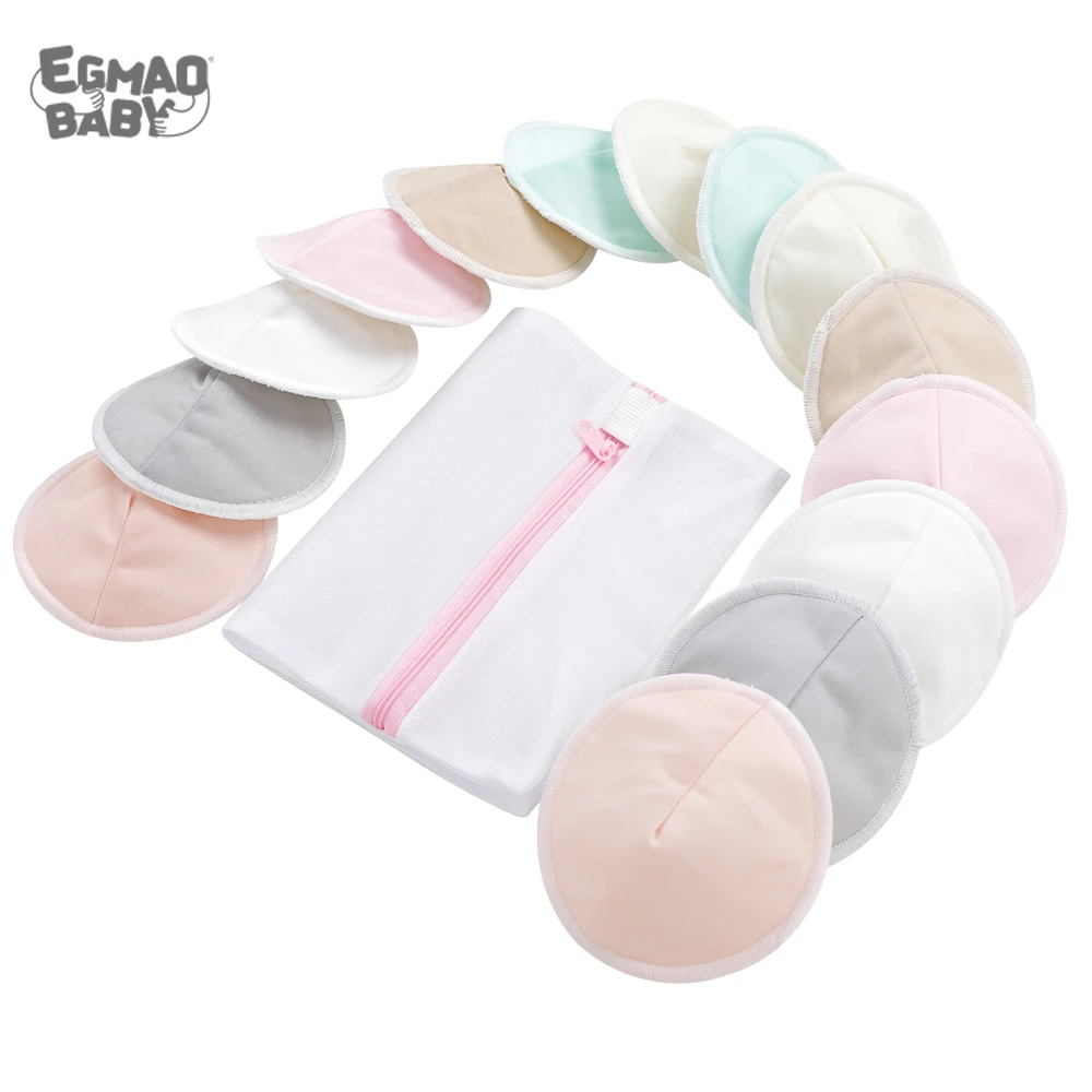 Nipple-Pad Breast-Pads Bamboo Reusable Nursing Maternity Organic 