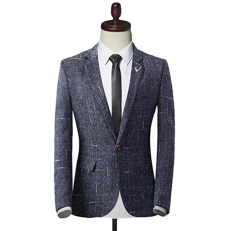 Новинка 2018 модный мужской повседневный деловой костюм из бутика/мужской со