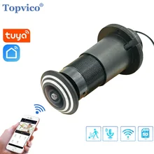 

Topvico Tuya Video Peephole Wifi Camera Motion Detection Door Viewer Video-eye Wireless Intercom Home Security Auto Record