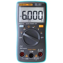  RM101 Digital Multimeter 6000 counts Backlight AC/DC Ammeter Voltmeter Ohm Portable Voltage meter RICHMETERS 098/100/109/111 