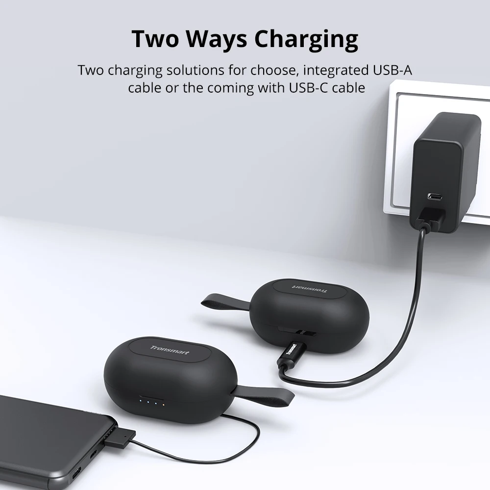 Tronsmart Spunky Beat For Bluetooth Earphone APTX Wireless Earbuds with QualcommChip CVC 8.0 Touch Control Voice Assistant
