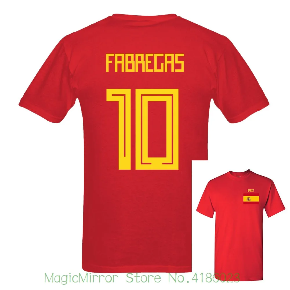 Fabregas Number 10 Спортивная футболка из Джерси летняя для мужчин фанатов футболистов
