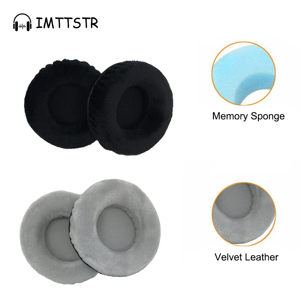 Velvet Ear Pads Cushion for Monoprice Retro Headset Cover Sleeve Earpads Replacement Headphones Parts