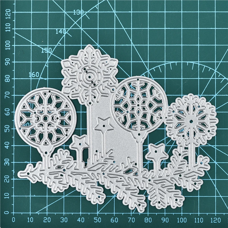 InLoveArts рождественские штампы Снежинка Металлические Вырубные штампы для изготовления открыток Скрапбукинг штампы для тиснения трафареты ремесленные штампы - Цвет: die