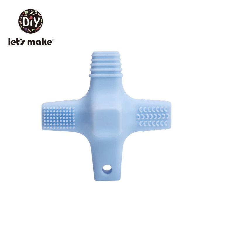 Let's Make 1 шт. BPA бесплатные Силиконовые Прорезыватели для зубов пищевой Мультфильм крест подвеска-прорезыватель DIY Прорезыватель для зубов