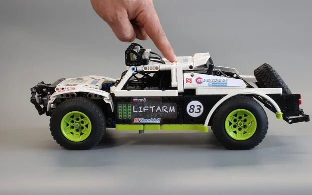 Nuevo camión trofeo BAJA doble problema мотор monstrumo función potencia ajuste Tecnico MOC-4874 bloques conctción regalo para