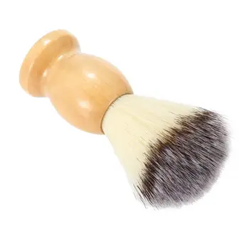 

Professional Men's Shaving Brush Wooden Handle Pure Nylon Razors Men Beard Face Cleaning Shaving Barber Mask Cosmetics Tool