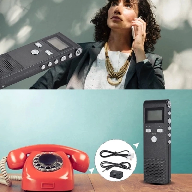 Профессиональный диктофон для голосового аудио 8 ГБ Mp3 музыкальный плеер звук активный 384 кбит/с поддерживает многоязычный для B