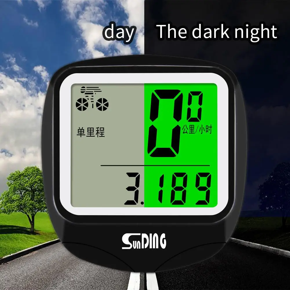 

Sunding SD-568AE Wired Waterproof Bike Computer Speedometer Backlight Odometer Cycling Equipment