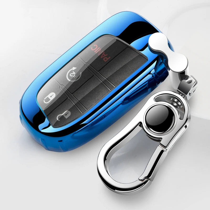 TPU Car Remote Key Full Cover Case portachiavi per Fiat Jeep Renegade Grand Dodge Ram 1500 Journey Charger Dart Challenger Chrysler - H2085735990954cc397aeded87e67dcabn