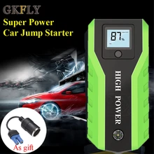 GKFLY Мощный Автомобильный прыгающий кабель стартера 12 В многофункциональное портативное аварийное пусковое устройство для бензинового дизельного Автомобиля SOS светильник