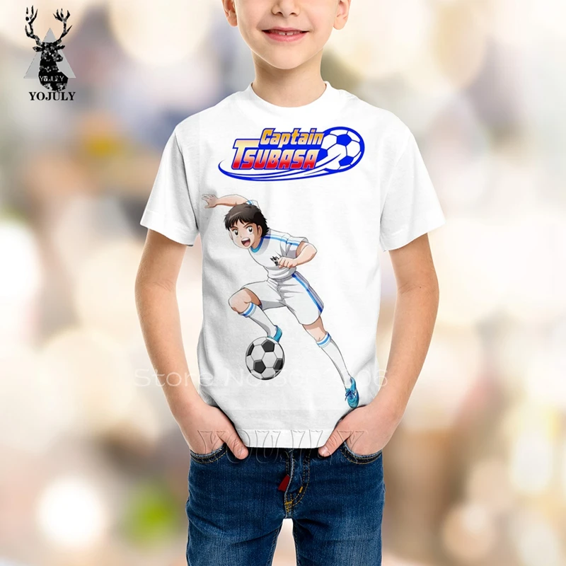 Детская рубашка с изображением капитана Tsubasa модная детская одежда футболка детская одежда с объемным рисунком Детские футболки bobo modis/Одежда для мальчиков и девочек C11