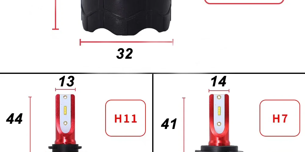 CNSUNNYLIGHT K5 H4 H7 H11 ZES LED H8 H9 H1 880 Car Headlight Bulbs 9005 9006 H13 Headlamp Lights Replace COB Auto Led Lamp 6500K