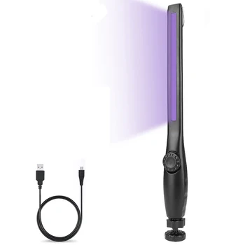 

ZK20 Dropshipping UVC UV Light Wand Rechargeable LED UVC UV Flashlight Torch Lamp for Household Wardrobe Toilet Car Kitchen