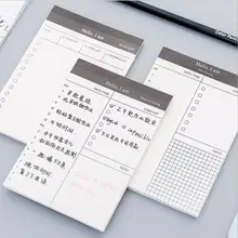 Небольшой бумажный блокнот для заметок ежедневник офисный стол проверяемый список блокнот для записи школьных канцелярских принадлежностей
