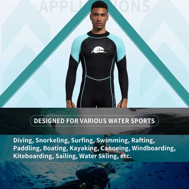 Muta In Neoprene 2mm Uomo - Per Nuoto, Snorkeling E Sport Acquatici - Comoda E Termica - Foto 8