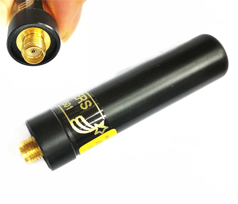 Sma501s УФ двухступенчатая рация антенна мини ультра короткая 4,6 см для baofeng UV5R UV82 UV6R радио