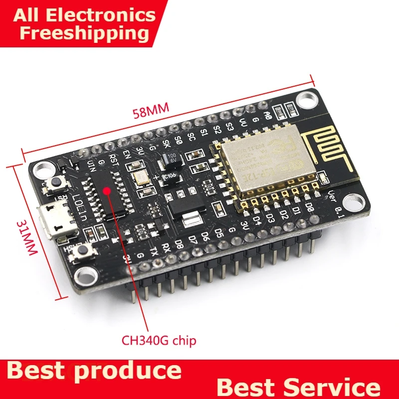 

New Wireless module CH340 CH340G NodeMcu V3 Lua WIFI Internet of Things development board based ESP8266