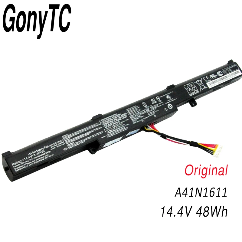 GONYTC A41N1611 A41LP4Q аккумулятор для ноутбука ASUS ROG strix GL753V GL752VW FX53VD 14,4 V 48W - Цвет: Add Follow Get 1USD