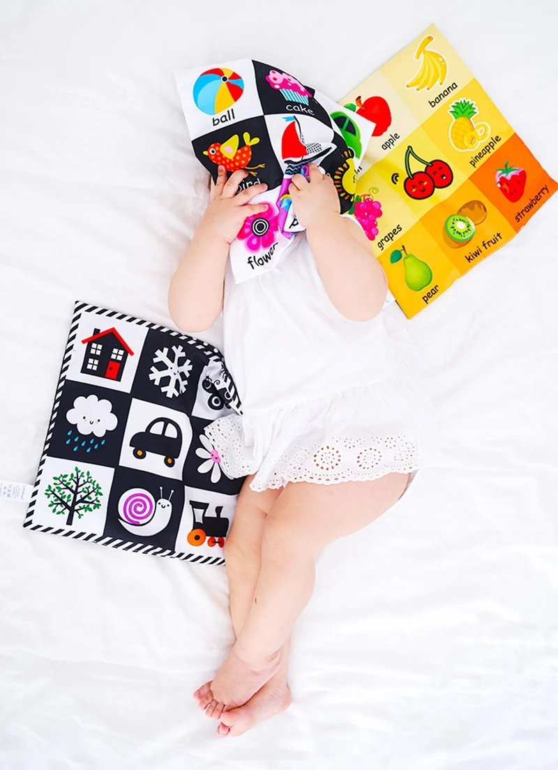 Детские игрушки-книжки из мягкой ткани, игрушки для малышей 0-12 месяцев, развивающие игрушки для детей, газета, обучающая тканевая книга, подарок