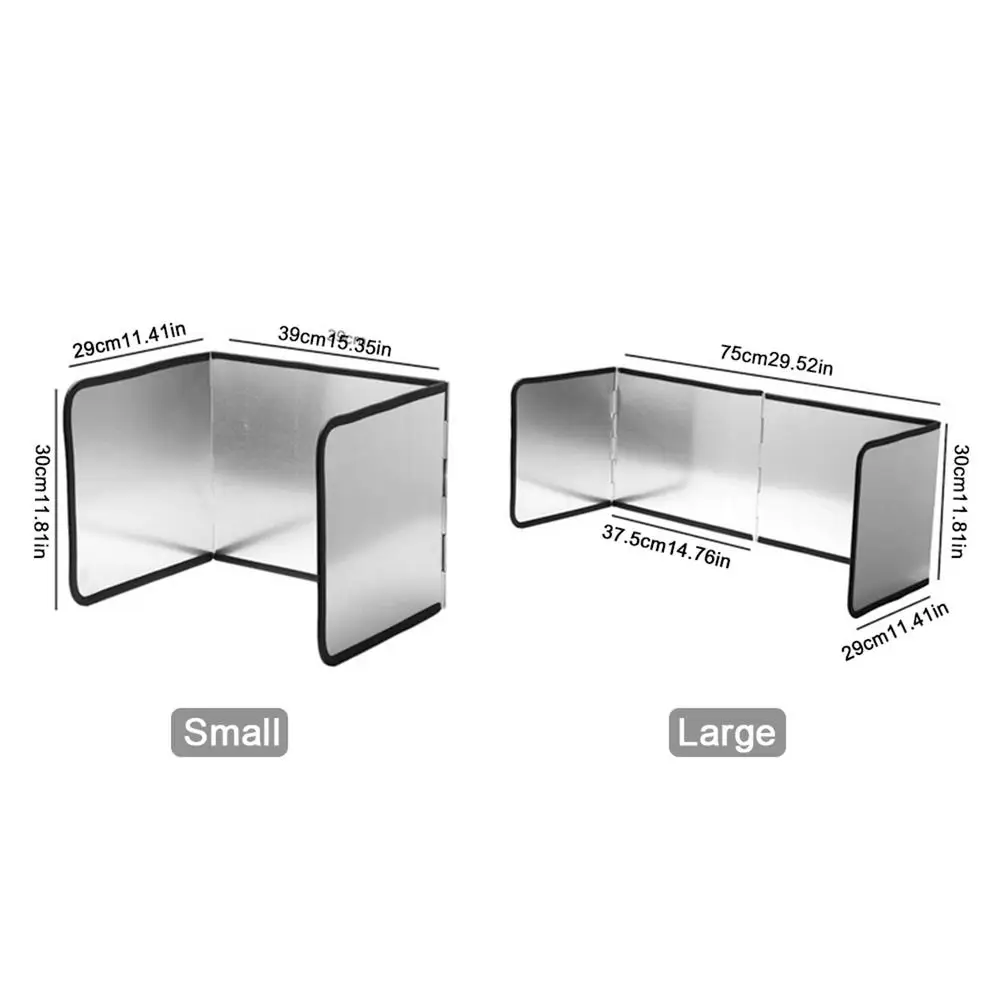Kitchen Tools 3-Sided Splatter Shield Guard Anti-Splashing Oil Gas Stove Baffle Heat Insulation Household Kitchen Utensils