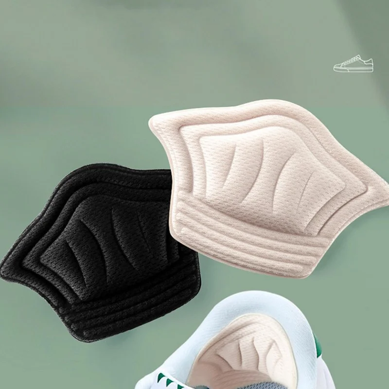 2Pcs Sneakers Patch Heel Pads Insole Patch Shoes Back Sticker Cushion Insert Insole Thicker Adjustable Half-size Pads Stickers