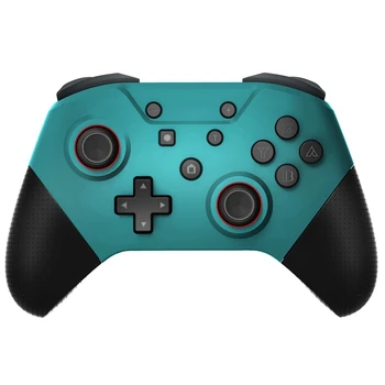 

Bluetooth Wireless Gamepad Controller with NFC Functions 6-Axis and 3D Joysticks for Switch Pro Console-Green