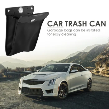 

Foldable LED Car Trash Cans Organizer Doors Seat Back Dustbin Auto Accessories for Outdoor Personal Car Ornaments