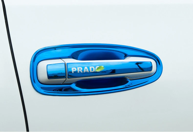Maçaneta da Porta Guarnição para Toyota Inoxidável Tigela Capa Proteção Land Cruiser Prado J150 Lc150 2010-2020 2020 Acessórios Aço 2 Estilo de cromo