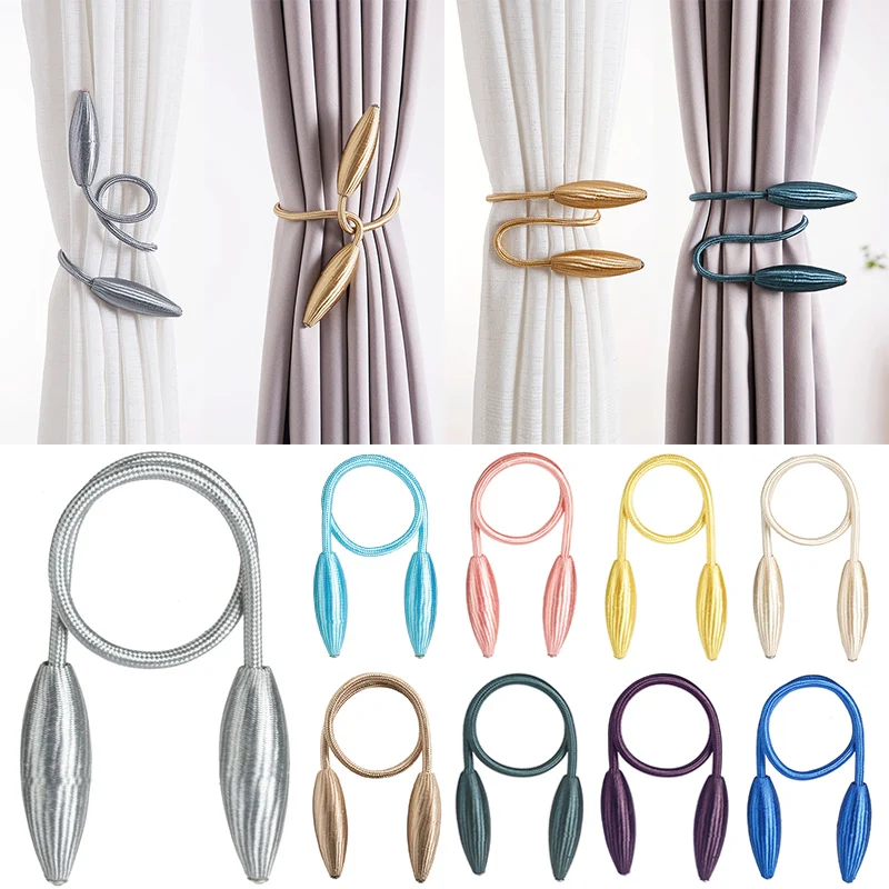 1PC Arbitrary Shape Strong Curtain Tiebacks Alloy Hanging Belts Ropes