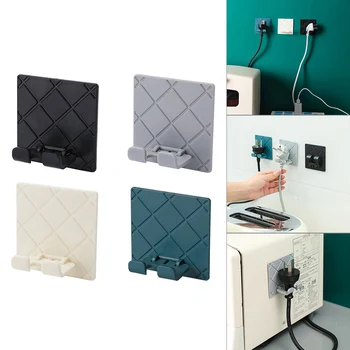 

Wall Hanging Hook Saving Racks Self Adhesive Folding Socket Kitchen Appliance Wire Plug Power Cord Storage Holders Racks New