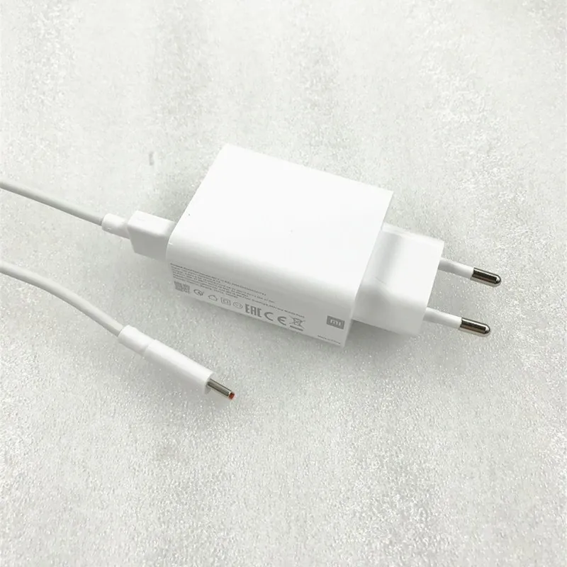 for Xiaomi Mi 33W EU Turbo Fast Wall Charger Adapter 1M 5A Type C Cable For Mi 10 11T POCO X3 NFC Pro Redmi Note 11 9 9S 10 Pro usb charger