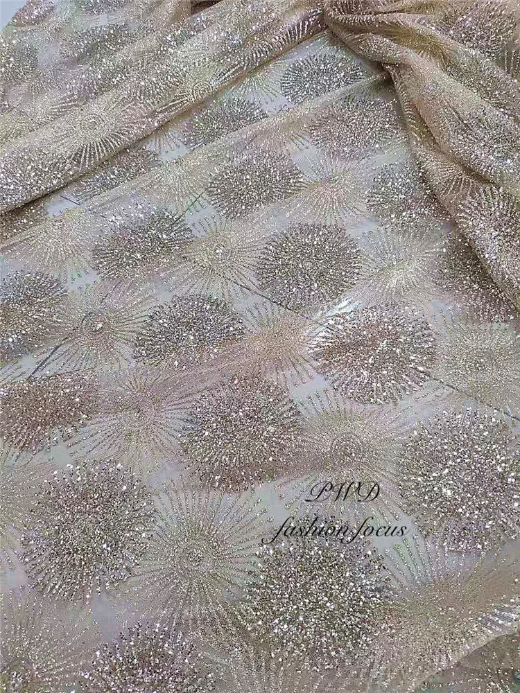 1 ярд Швейцарский Кружевной Материал Горячая склеенная африканская блестящая