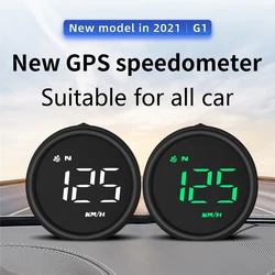 HUD indicador Digital inteligente G1 para coche, sistema GPS multifunción, pantalla frontal, alarma de velocidad inteligente, novedad de 2021