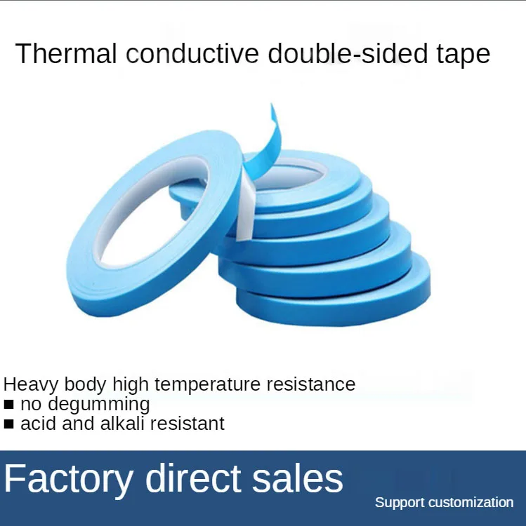 25m High Quality Double-sided Heat-adhesive Tape Ultra-thin Film For LED CPU GPU Heatsink Thermal Conductivity | Обустройство дома