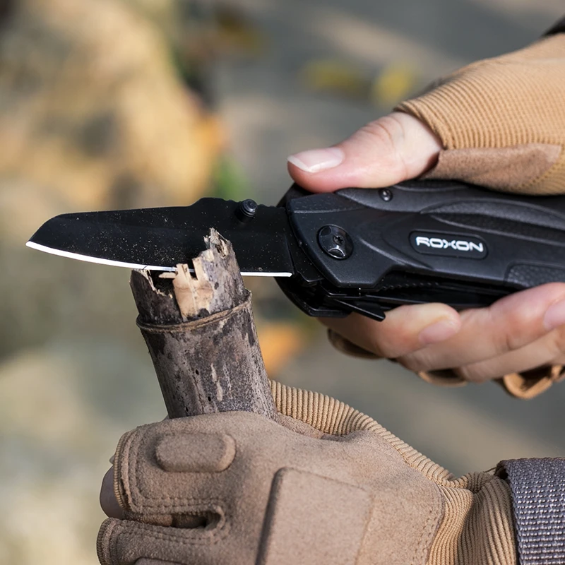 Многофункциональные плоскогубцы Roxon CM1349 SPARK складные 14 в 1 многофункциональные