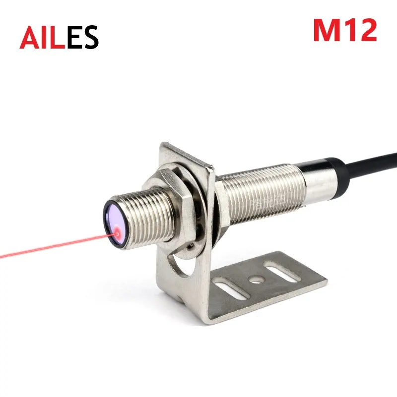 Optoelétrico Fotoelétrico do Interruptor do Sensor da Reflexão Difusa do Laser Infravermelho Visível Npn Pnp Nenhum nc 100 mm 200 mm 300 ce