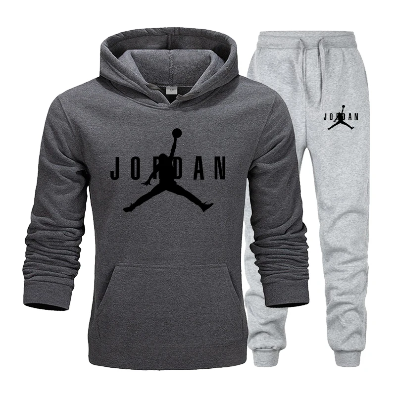 23 JORDAN осень зима Лидер продаж мужские комплекты толстовка+ брюки 2 шт. наборы Повседневный Спортивный костюм Мужская спортивная одежда тренажерные залы фитнес пот брюки