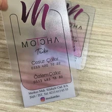 Прозрачная карточка ПВХ на заказ 0,38 мм толщина 1000 шт/партия dhl