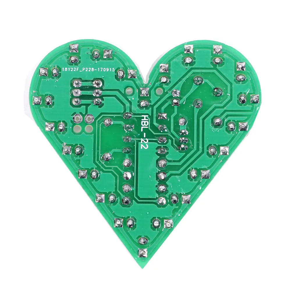 DIY Kit Heart Shape Breathing Lamp Module Kit DC4V-6V Breathing LED Suite DIY Electronic Production Red/White/Blue/Green