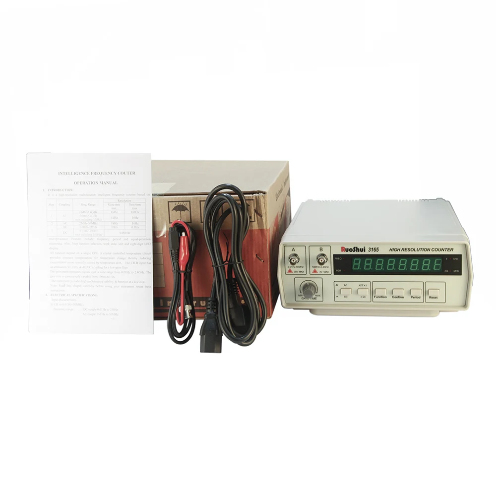 Ruoshui Vc3165 Benchtop Highe Frequency Counter Resolution Meter 2 4ghz 8 Digit Led Digital Cymometer Ac Dc Electrical Frequency Meters Aliexpress