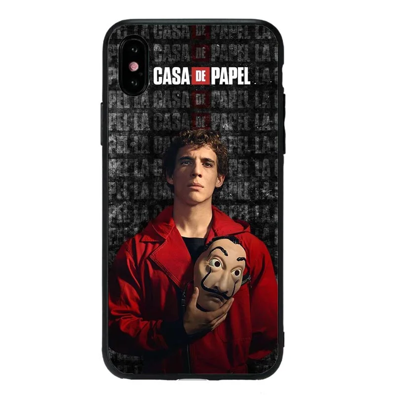 La Casa De Papel Heist чехол для телефона чехол для iPhone 11Pro 5s SE 6 6S Plus 7 8 8Plus XS MAX XR Мягкая силиконовая сумка для телефона - Цвет: TPU