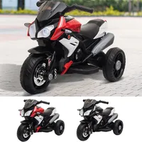 Moto Eléctrica Infantil HOMCOM 3 Ruedas con Luces, Música y Bocina 2