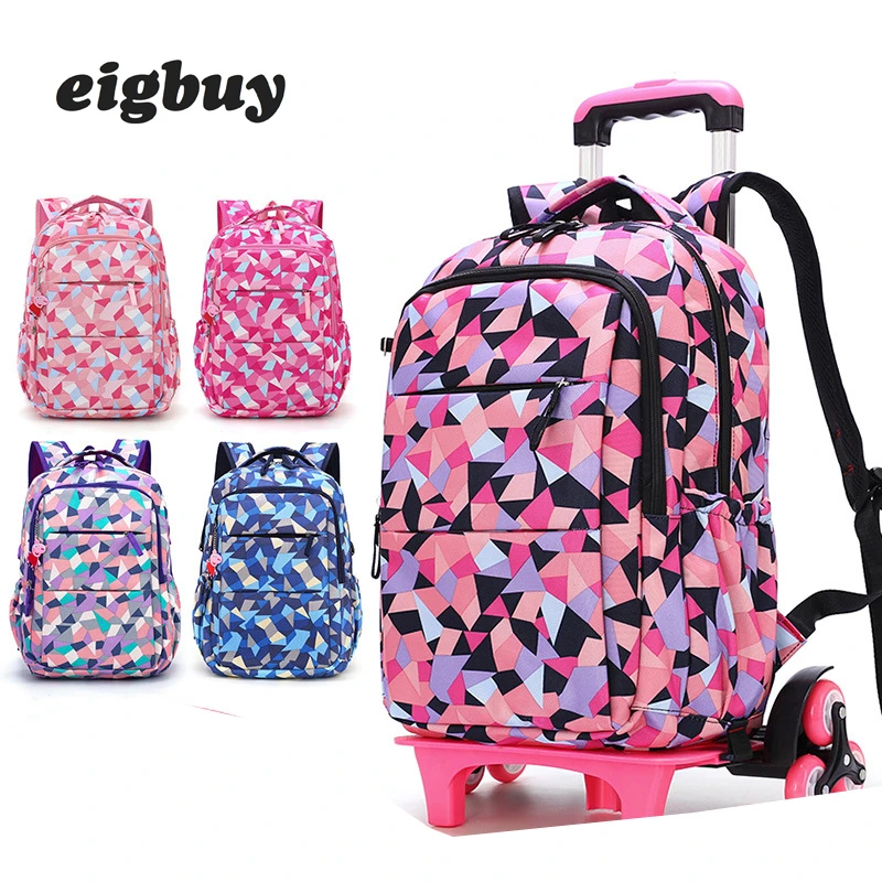 Съемные женские дорожные сумки водонепроницаемые для девочек рюкзак на колесах Детская сумка на колесах сумка для книг дорожный Багаж на