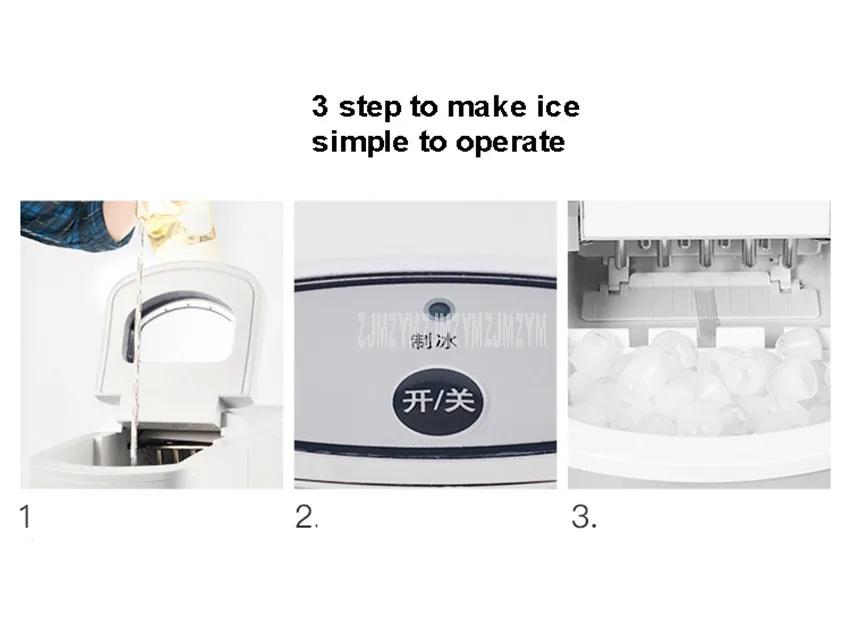 10-15 кг/день машина для производства льда коммерческое молоко чай кофе бар магазин ручной подачи воды Автоматическая маленькая круглая машина для производства льда
