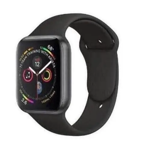 

IWO Bluetooth Smart Watch series 4 Wireless Charger Multi-Languages Aluminum Case Red Round Button For IOS Andriod