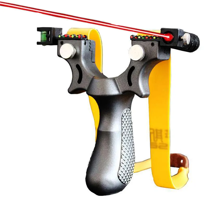 

Rubber Slingshot High Precision Flat Leather Slingshot Professional Fast Bow Outdoor Special For Hunting Tools