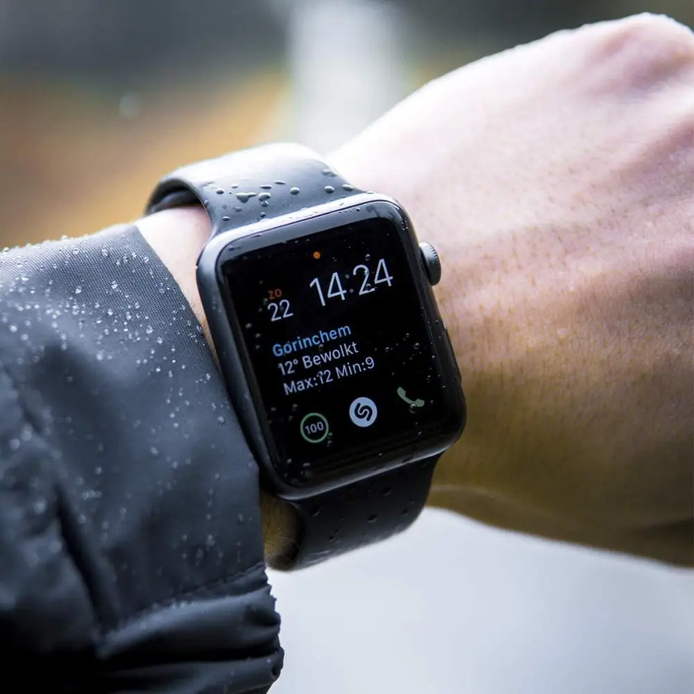 Мягкий силиконовый дышащий ремешок для apple watch 40 мм 44 серия 5/4/3/2/1 спортивный