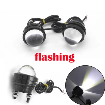 

Universal fog light Car LED flashing fog light Eagle eyelight Fisheye light high power Brightening bulls eyelights headlamp running lights