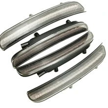 

4Pcs/lot Amber+Red Smoked Lens LED Side Marker Lights Lamp For Dodge Charger 2015-2019